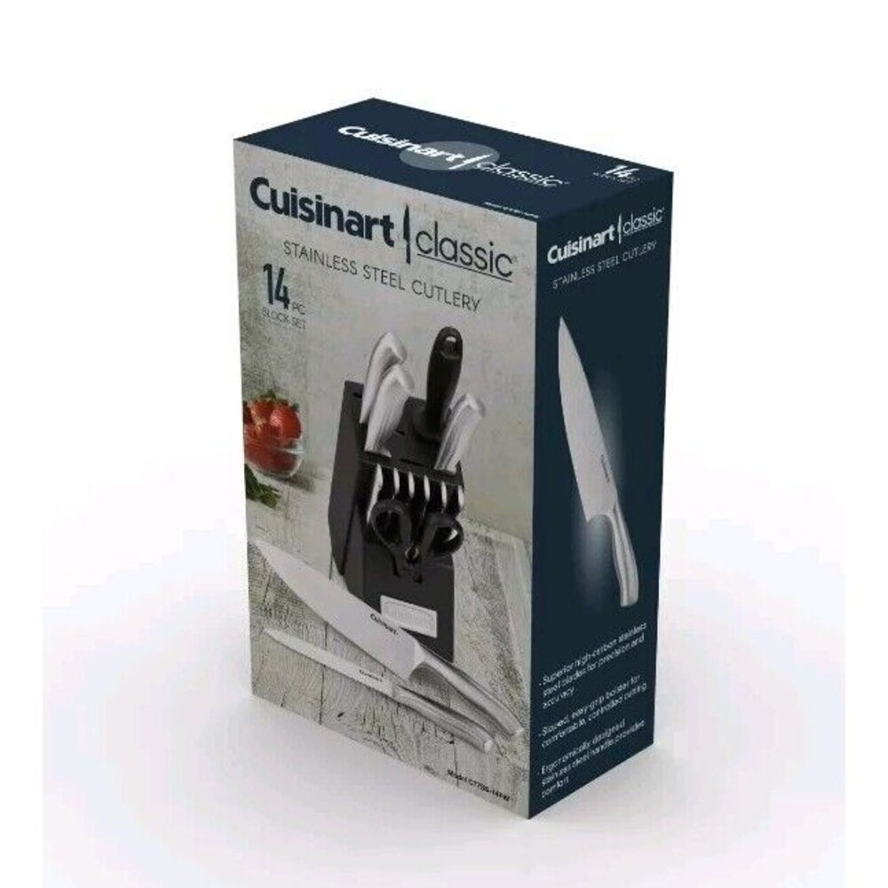Cuisinart 14-Piece Stainless Steel Hollow Handle Cutlery Block Set